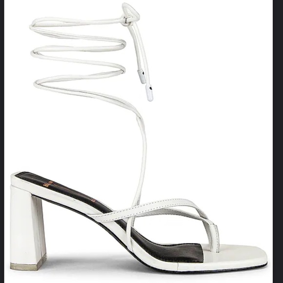 Black Suede Studio Delilah Sandal in White, Size: 8 - Picture 2 of 9